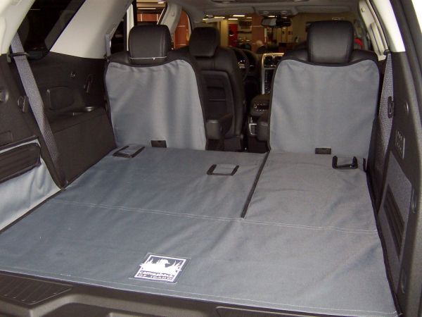 DISCOUNTED - Buick Enclave Cargo Liner - 2nd Row Captains - Tan Plaid